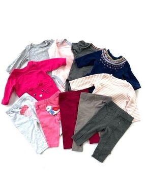 Carter’s Infant Girls 3-6 Months 11-Piece Fall Winter Clothing Set